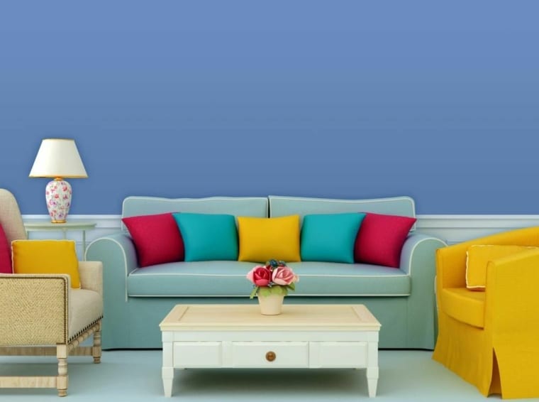 decoration salon couleur chaude et froide