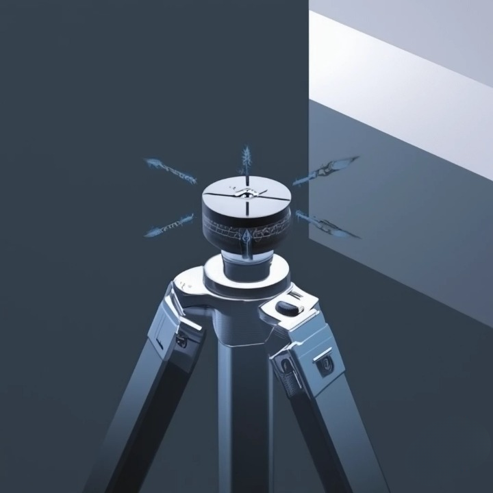 Schéma explicatif du point nodal sur une tête panoramique pour éviter les erreurs de parallaxe.