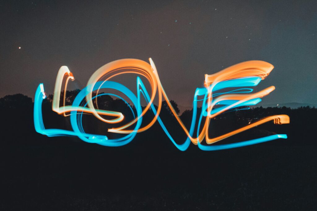 light painting ecriture