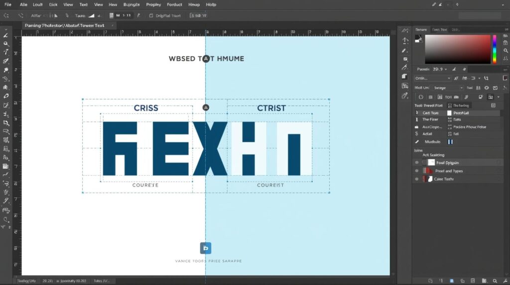 Exemple de texte pixelisé corrigé dans Photoshop.