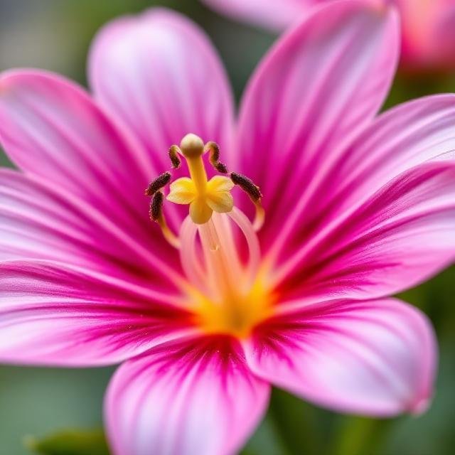 Objectif macro photographiant une fleur en gros plan, révélant les détails invisibles à l’œil nu