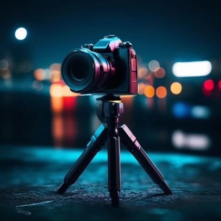 Photographie de nuit sur trepied