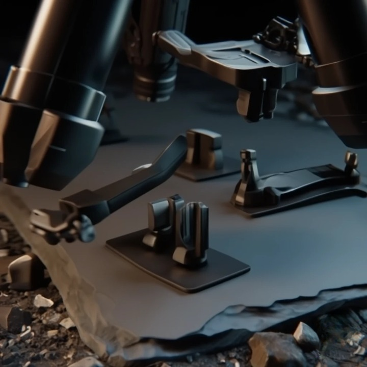 Pieds interchangeables du trepied