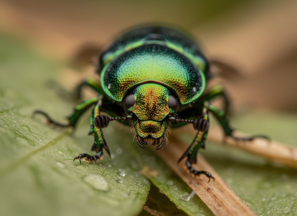 Profondeur de champ très réduite en photo macro sur un insecte