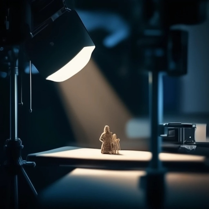 Installation de lumière artificielle pour une photo macro contrôlée en intérieur